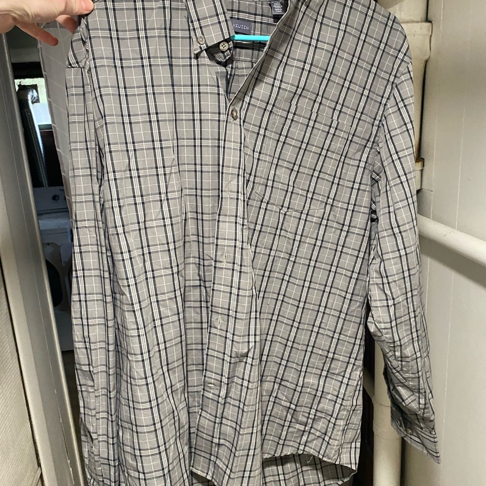 Van Heusen Charcoal Plaid Shirt